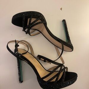 Betsy Johnson black studded heels
